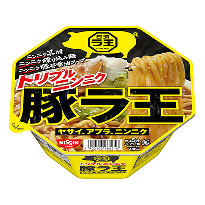 包裝設計公司推薦日清三大蒜豬豬王、、大蒜日清食品包裝設計欣賞(圖1)