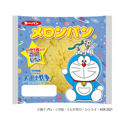 哆啦夢(mèng)甜瓜面包第一屋制面包面包麥片類包裝設(shè)計(jì)(圖1)