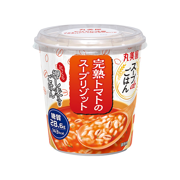 包裝設(shè)計欣賞湯de飯＜熟透的西紅柿湯燴面＞ (丸美屋食品工業(yè)) (圖1)