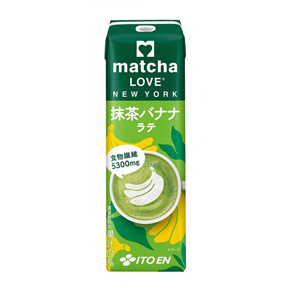 包裝設(shè)計(jì)欣賞matcha LOVE NEW YORK ＜抹茶香蕉拿鐵＞ (伊藤園) (圖1)
