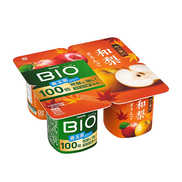 包裝設(shè)計(jì)欣賞達(dá)能酸奶＜和梨和蘋果＞ (達(dá)能日本) (圖1)